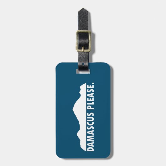 Damascus Virginia alsjeblieft Bagagelabel (Voorkant verticaal)