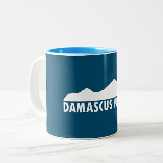 Damascus Virginia alsjeblieft Tweekleurige Koffiemok (Voorkant links)