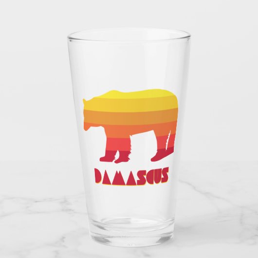 Damascus Virginia Regenboog Beer Glas (Voorkant)