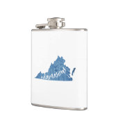 Damascus, Virginia Wood Grain Heupfles (Links)