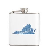 Damascus, Virginia Wood Grain Heupfles (Voorkant)