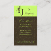 Damascus-Visitekaartje+as van de stad Visitekaartje (Achterkant)