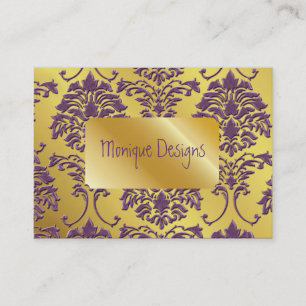 Damascus-visitekaartje, gouden toon visitekaartje
