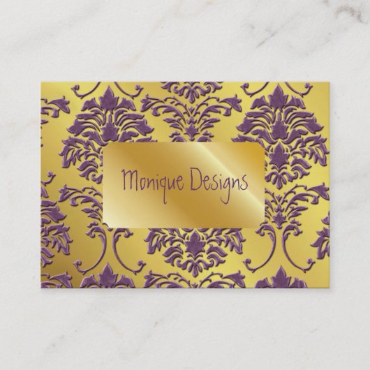 Damascus-visitekaartje, gouden toon visitekaartje (Voorkant)