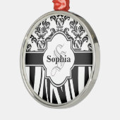  Damascus Zebra Stripes Metalen Ornament (Links)