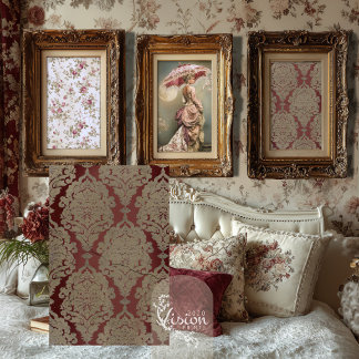 Damascusroos Crimson Gold Barok Damascusroos Tissuepapier