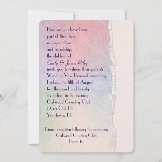 Damasdeeg van het pasteaal met gedraaide rand kaart (Voorkant)