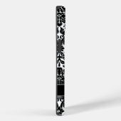 Damaserpatroon met aangepaste naam Case-Mate iPhone case (Achterkant / Rechts)