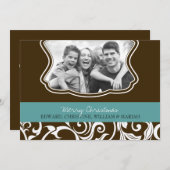 Damaserry kerst serie fotofeestkaart feestdagenkaart (Voorkant / Achterkant)