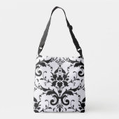 Damasflorpatroon Crossbody Tas (Achterkant)