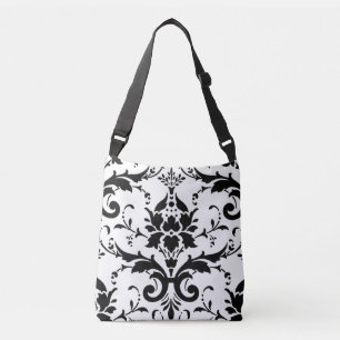 Damasflorpatroon Crossbody Tas
