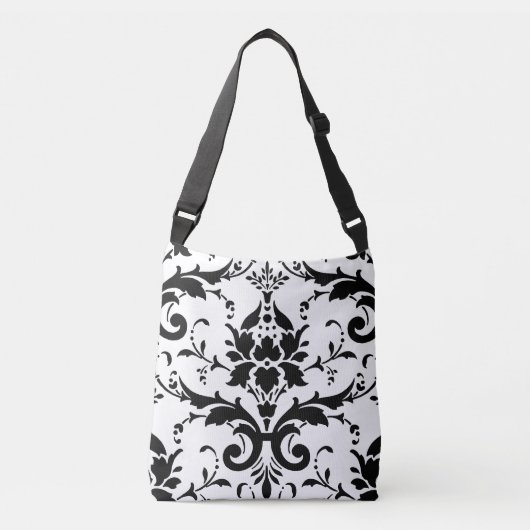 Damasflorpatroon Crossbody Tas (Voorkant)
