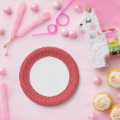 Damasflorpatroon Papieren Bordje (Feest)