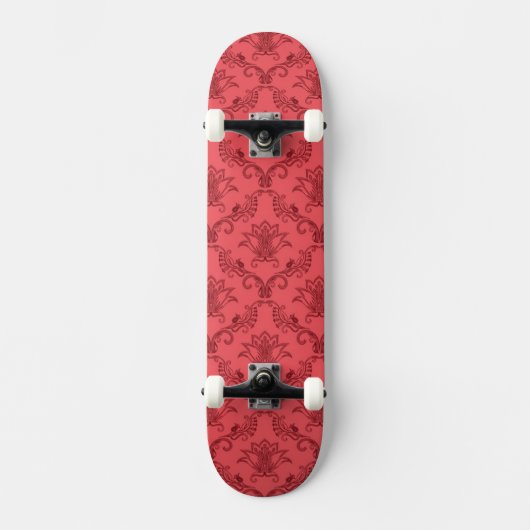 Damasflorpatroon Persoonlijk Skateboard (Voorkant)