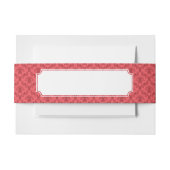 Damasflorpatroon Uitnodigingen Wikkel (Voorkant Voorbeeld)