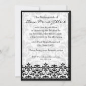 Damasgrens met dubbel Lijst (zwart-wit) Kaart (Achterkant)