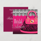 Damashandtas Paisley Purse Vrijgezellenfeest Kaart (Voorkant / Achterkant)