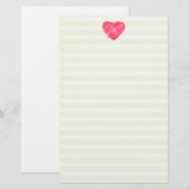 Damashardepapier, gebrand papier/schrijfpapier briefpapier (Voorkant / Achterkant)