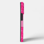 Damasheet roze gepatterde aangepaste naam hoesje (Achterkant / Rechts)