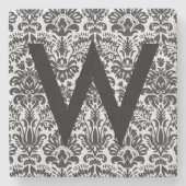 DamasInitiaal Stenen Onderzetter (Voorkant)