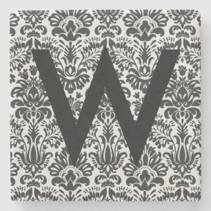 DamasInitiaal Stenen Onderzetter