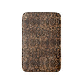 DAMASK2 ZWARTE MARBLE & BROWN STONE (R) BADMAT (Voorkant Verticaal)