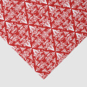 Damask 01 Red-White-Tissue Paper Wrap Tissuepapier (Detail)