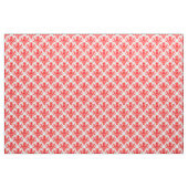 Damask 02 Patroon - Rood op wit Stof (Yard (91,4 cm))