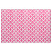 Damask 02 Pattern - Neon Red on White Stof (Yard (91,4 cm))