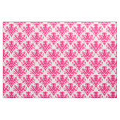 Damask 02 Pattern - Neon Red on White Stof (Fat Quarter)
