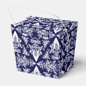 Damask 05 Navy-White-Take Out Favor boxes Bedankdoosjes (Achterkant)