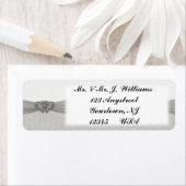 Damask 25th Jubileum Return Address Labels (Insitu)