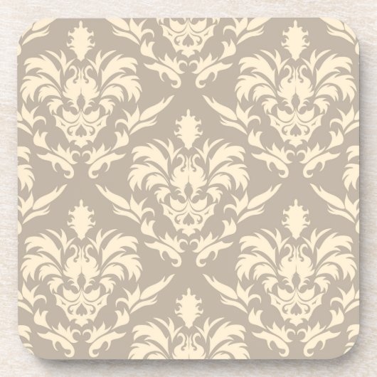 Damask 2 bier onderzetter (Voorkant)