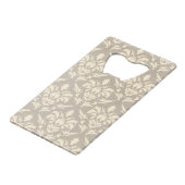 Damask 2 creditkaart flessenopener (Achterkant Gekanteld)