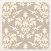 Damask 2 kartonnen onderzetters (Voorkant)