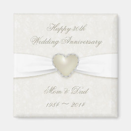 Damask 30th Wedding Jubileum Magnet