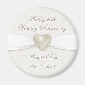 Damask 30th Wedding Jubileum Magnet (Voorkant)