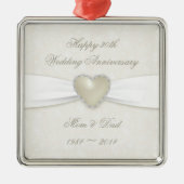 Damask 30th Wedding Jubileum Ornament (Voorkant)