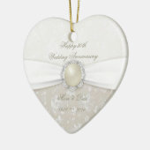 Damask 30th Wedding Jubileum Ornament (Links)