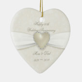 Damask 30th Wedding Jubileum Ornament (Rechts)