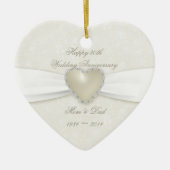 Damask 30th Wedding Jubileum Ornament (Voorkant)