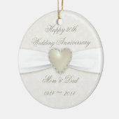 Damask 30th Wedding Jubileum Ornament (Links)