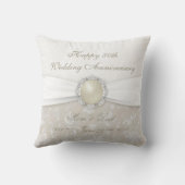 Damask 30th Wedding Jubileum Sierkussen (Achterkant)