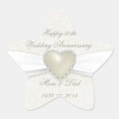 Damask 30th Wedding Jubileum Sticker (Voorkant)