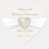 Damask 30th Wedding Jubileum Sticker (Voorkant)
