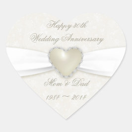 Damask 30th Wedding Jubileum Sticker