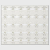 Damask 30th Wedding Jubileum Wrapping Paper Cadeaupapier (Vlak)
