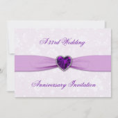 Damask 33e trouwjubileum uitnodiging (Voorkant)