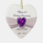 Damask 33rd Wedding Jubileum Ornament (Rechts)