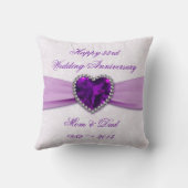 Damask 33rd Wedding Jubileum Sierkussen (Achterkant)